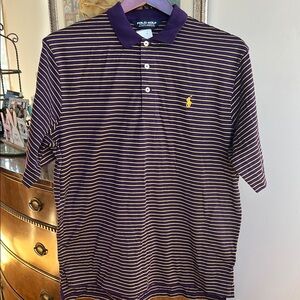 Polo by Ralph Lauren Purple Striped Men's Shirt